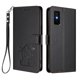 thumbnail image 1 of Funda Billetera con Relieve de Gato para Infinix GT 30 Pro, Negro, 1 of 6