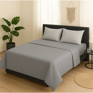 Genérico - Sabanas Hotel Irish Home Microfibra Super King Color Gris