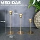 thumbnail image 3 of Candelabro 3 Piezas Porta Vela Centro De Mesa Cuenco Gold, 3 of 5