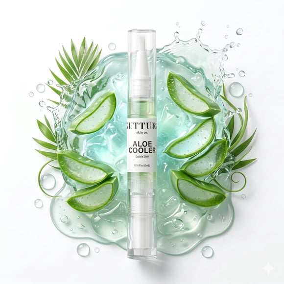Aceite para cutículas Kuttura Skin Co. 5 ml Aloe y té blanco