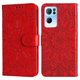 thumbnail image 1 of Funda tipo cartera FOXDOCK para OPPO Reno 7 Pro 5G , diseño girasol en relieve, cuero PU, cierre magnético, soporte y tarjetero, 1 of 5