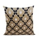 thumbnail image 1 of Almohada Velvet Majestic de Plutus Brands, color dorado, negro y crema, 40 x 40 cm, 1 of 5