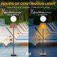 thumbnail image 5 of Lámpara de Piso Exterior Solar de Ratán Impermeable B&R Lighting, 5 of 7
