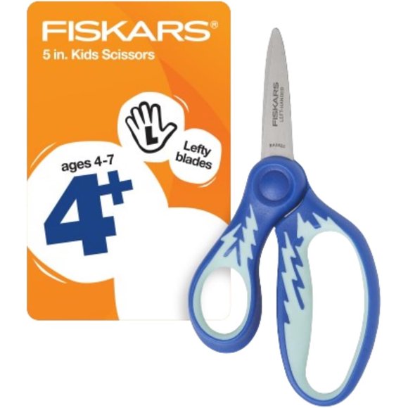Tijeras Fiskars SoftGrip infantiles de 5 in con punta puntiaguda