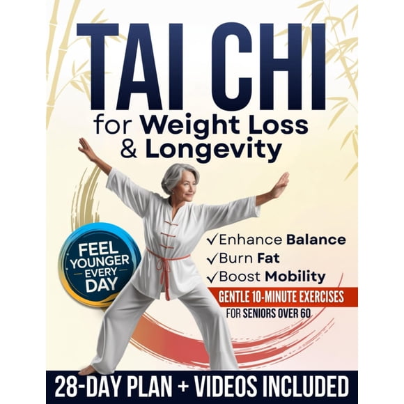 Tai Chi para bajar de peso y vivir más tiempo (Fácil) Programa de 28 días