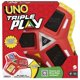 thumbnail image 1 of Juego de cartas Mattel Games UNO Triple Play con tarjetero para más de 7 años, 1 of 8