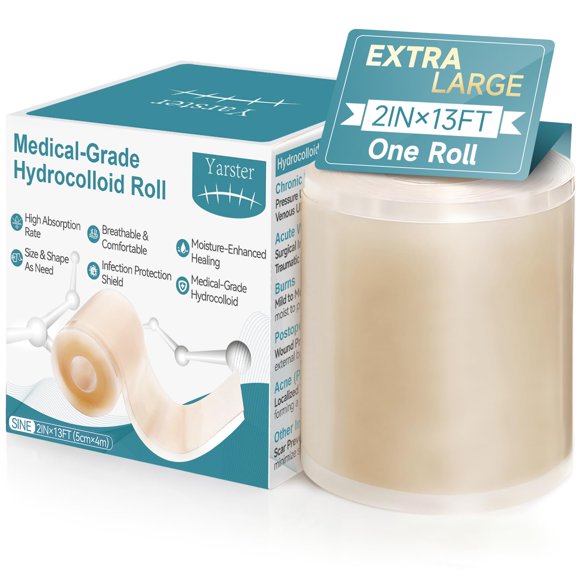 Apósito en rollo yarster 5 cm × 4 m, hidrocoloide impermeable