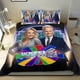 thumbnail image 1 of Rueda de la Fortuna Conjunto de sábanas temático, trío de piezas, cómodo y amigable con la piel, diseño único, regalo de decoración para el hogar para familiares, amigos y fans,135cm *200cm, 1 of 6