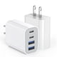 thumbnail image 1 of Bloque de carga Dazana, 40 W, 4 puertos, USB C rápido para iPhone 16, 1 of 7