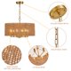 thumbnail image 4 of Candelabro YOMECOO de 51 cm, 6 luces, dorado, de ratán, 4 of 9