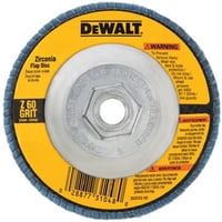 Disco Amoladora Angular Dewalt Dw8312, Circonita De Grano 60, 4,5 Pulgadas