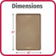 thumbnail image 5 of Bandeja para hornear GoodCook 25 × 38 cm antiadherente color bronce, 5 of 7