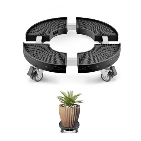 Bote De Basura Dolly Vevor De 200 Kg De Capacidad Con 4 Ruedas Bloqueables