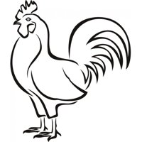 Rienda Libre Graphics - Decomural Chicken Farm Bird Animals Ws-17611