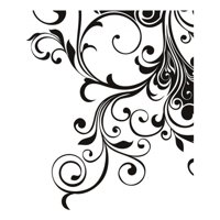 Rienda Libre Graphics - Decomural Curls And Swirls Corner Ws-18680