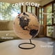thumbnail image 3 of Globo de corcho TWO DREAMERS mini de 19 cm de alto con mapa del mundo y chinchetas, 3 of 9