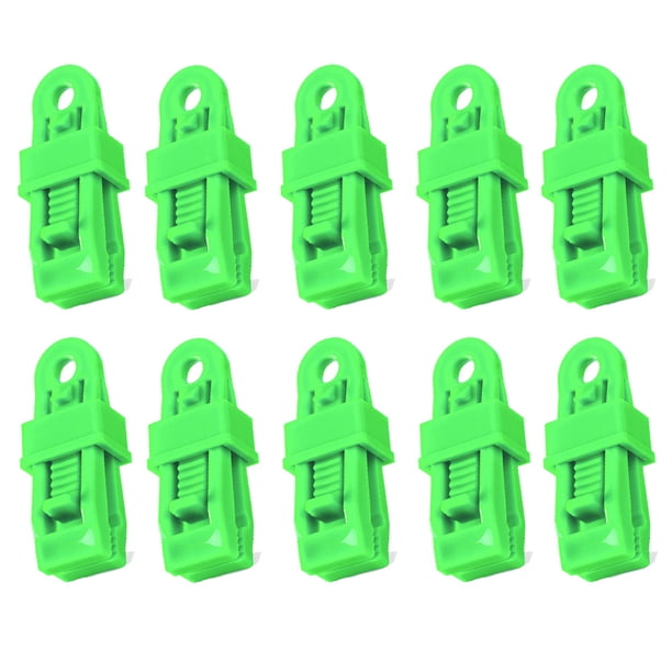 10 clips para lona resistentes, juego de abrazaderas para toldo multiusos con agarre de bloqueo fuerte para sujetar