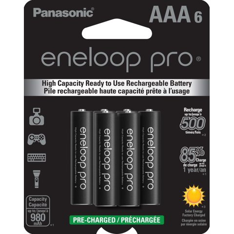 Pilas Recargables Eneloop Panasonic Bk-4Hcca6Ba Pro Aaa