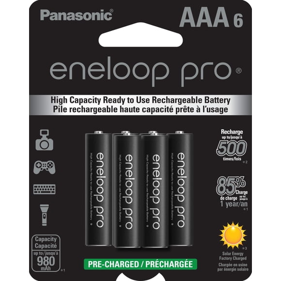 Pilas recargables Eneloop Panasonic BK-4HCCA6BA pro AAA