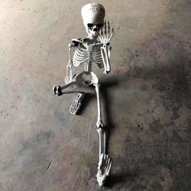 1pc Haunted House Skeleton Sculpture - Perfect for Halloween Decorations and Chamber Skull Bone Decoration