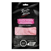 Jamón Pierna Artesanal Corte Pluma 125 G Receta Del Abuelo
