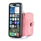 thumbnail image 3 of Funda Tipo Cartera con Correa Cruzada para iPhone 16 Protección Contra Golpes Rosa, 3 of 6