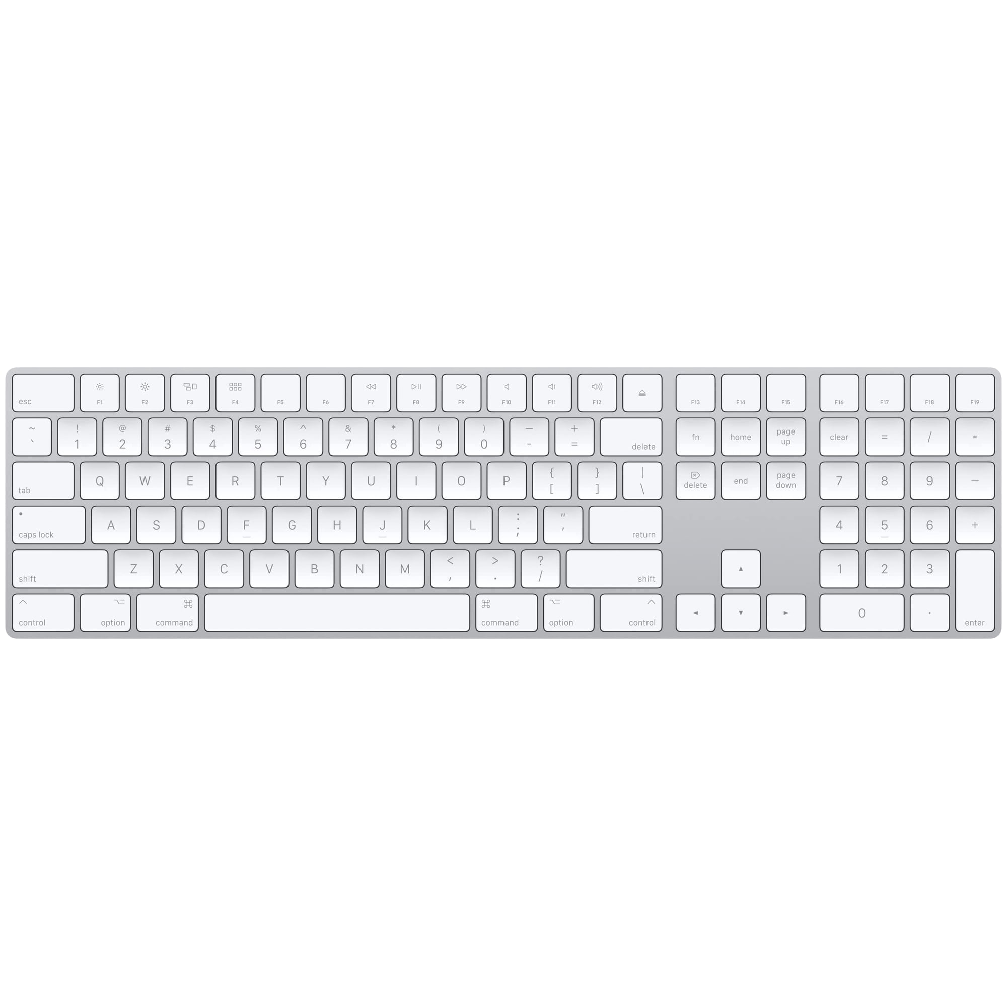 Teclado Apple Magic Con Teclado Numérico Inalámbrico Bluetooth