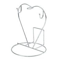 Bothyi - Soporte Para Taza De Café, Estante De Drenaje, Soporte De Exhibición Para Mostrador, Gabinete Plateado