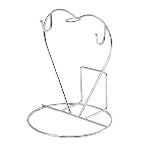 Bothyi - Soporte Para Taza De Café, Estante De Drenaje, Soporte De Exhibición Para Mostrador, Gabinete Plateado