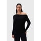 thumbnail image 1 of Polera Mujer C/Asimétrico Basta Negro, 1 of 4
