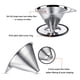 thumbnail image 2 of Filtro de acero inoxidable Coffee Dripper LHS para 1-2 tazas con soporte, 2 of 7