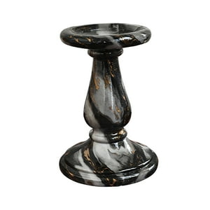 Genérico - Candelero Candelabro De Mármol De Imitación Para Decoración De Cafetería De Aniversario M
