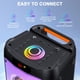 thumbnail image 2 of Máquina de karaoke HWWR con 2 micrófonos inalámbricos Bluetooth, 2 of 3