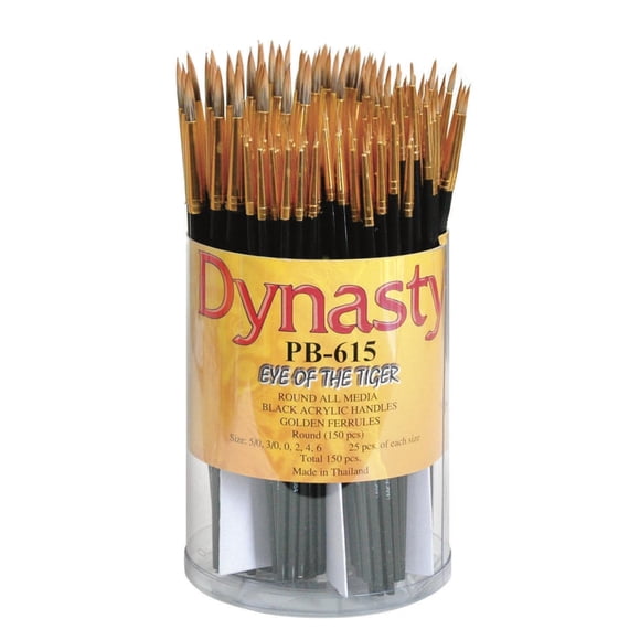 Set de pinceles de pelo sintético Dynasty PB-615 Eye of the Tiger