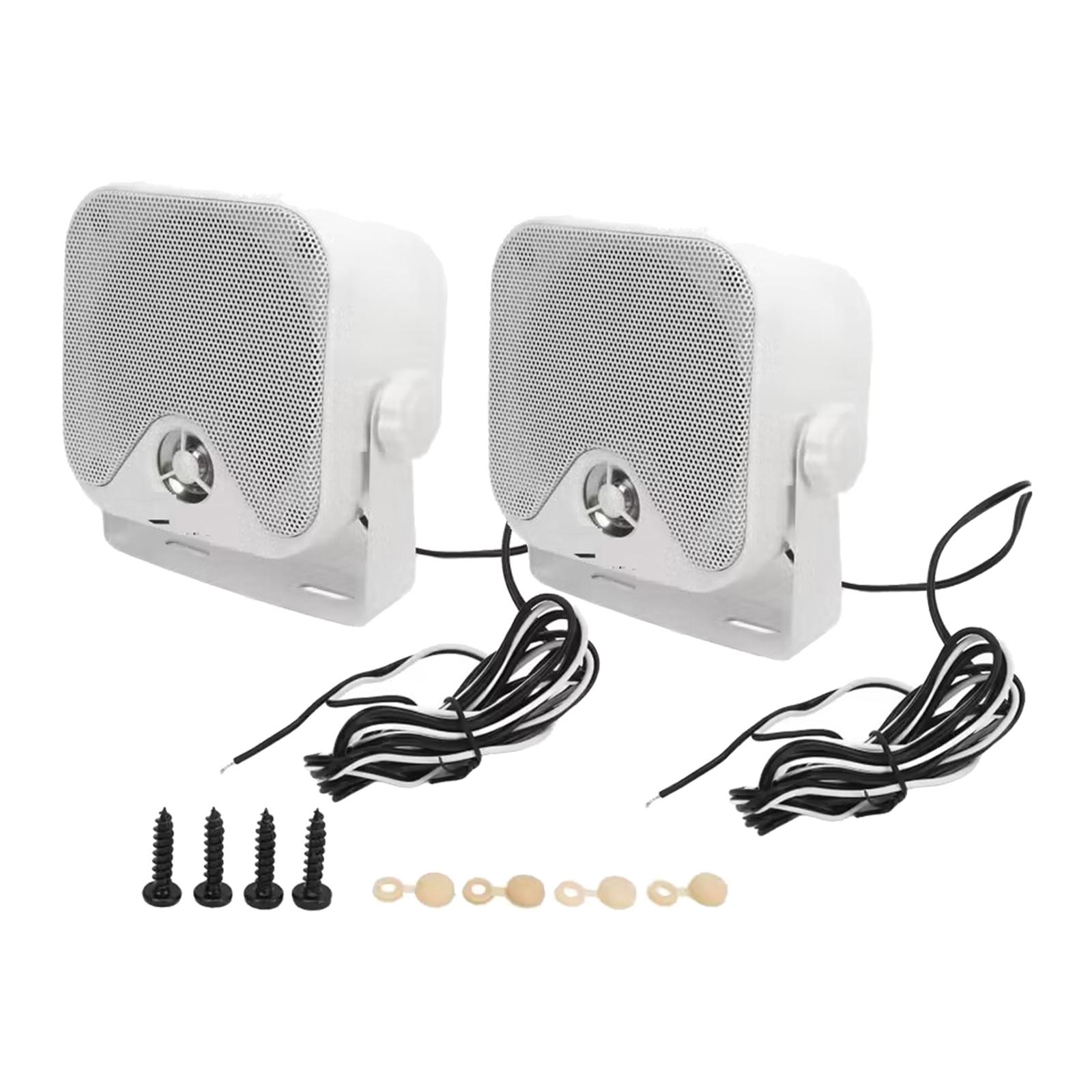 Bothyi - Altavoces Marinos Para Barco, 2 Piezas, Color Blanco, 4,3 Pulgadas, Para Motocicletas, Interior Y Hogar