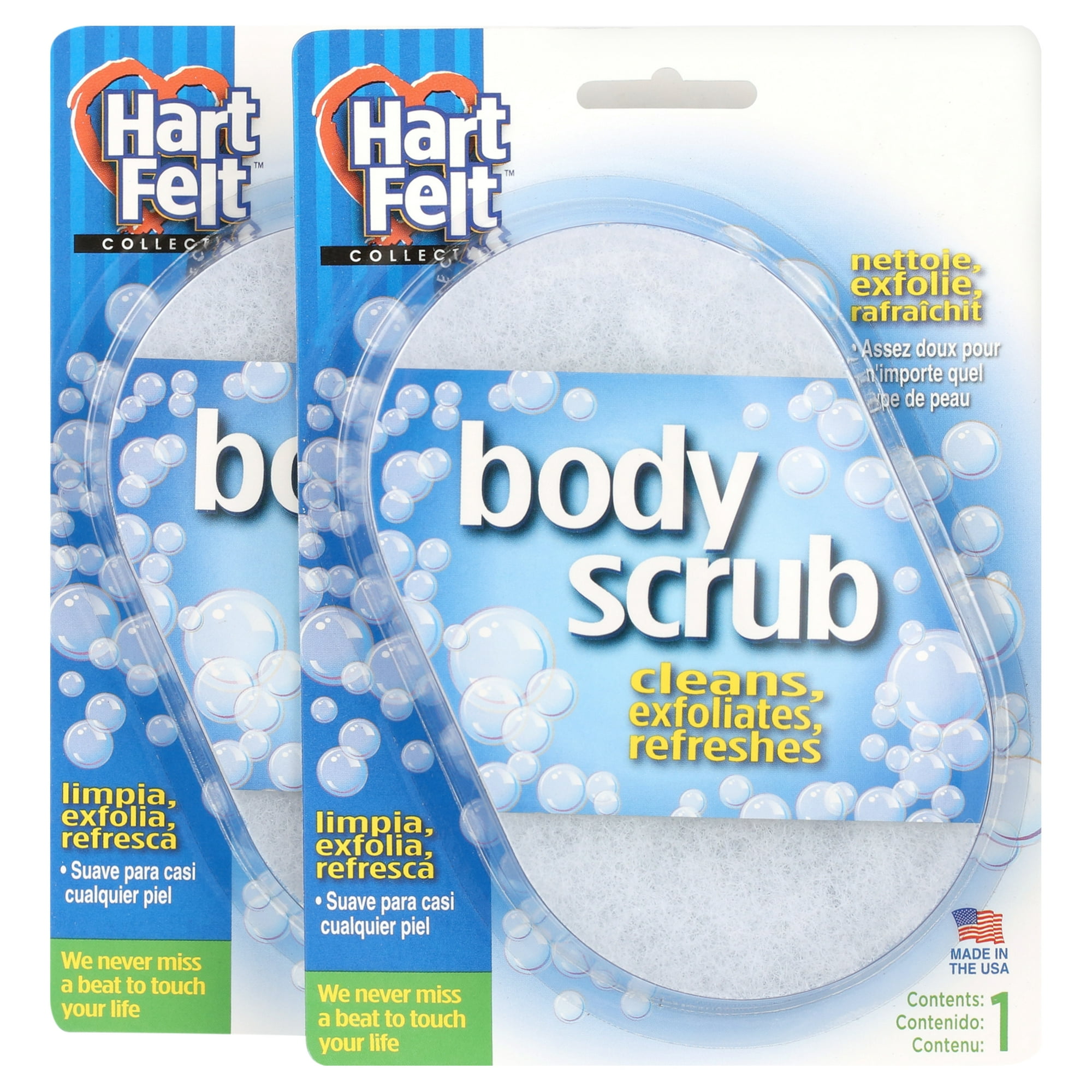 Esponja Ovalada Exfoliante Hartfelt Paquete De 2