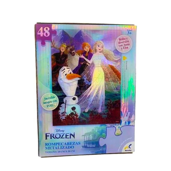 Puzzle Metalizado Frozen 48 Pzas