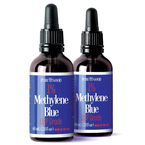 Azul de metileno de grado farmacéutico al 1%, 60 ml (paquete de 2)