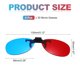 thumbnail image 2 of 4 piezas de Gafas 3D Clip-on Rojo Azul/Cian, Gafas de Visualización 3D Marco Colgante Redondo, 2 of 7