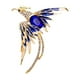 thumbnail image 2 of Broche De Mujer Pin Phoenix Accesorios Joyería Para Bufanda Sombrero Azul, 2 of 5