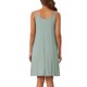 thumbnail image 3 of INSPIRE CHIC Vestido de Dormir de Modal Acanalado para Mujer con Doble Tirante Espagueti de Largo a la Rodilla para Descanso y Viaje XS Verde, 3 of 6