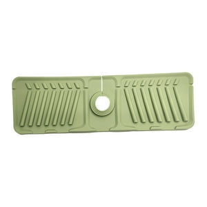 Genérico - Almohadilla De Drenaje Para Grifo De Silicona, Alfombrilla Receptora De Agua, Almohadilla De Drenaje Para Bar, Hogar, Verde