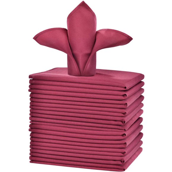 Servilletas de Tela Cieltown 51 cm Borgoña - Pack de 12