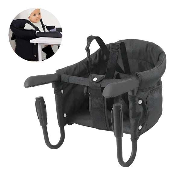 Silla De Comedor Para Bebés Con Cinturón De Seguridad Silla De Comedor Para Bebé Negro