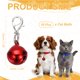 thumbnail image 2 of Uxcell 10 Pcs 0.55'' Campana de gato con hebilla de langosta campana brillante para collares de perro rojo, 2 of 7