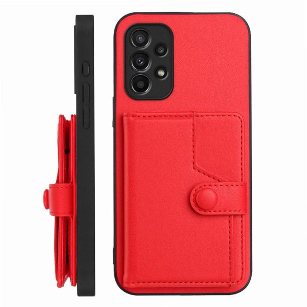 FOXDOCK Funda para SAMSUNG Galaxy A23 con Bloqueo RFID - Diseño Elegante con Cierre de Botón