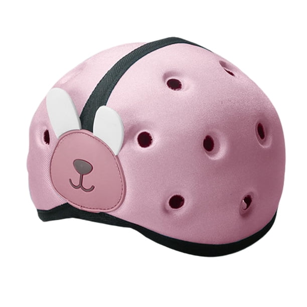 Casco de seguridad para bebés Protección para la cabeza Transpirable, Ajustable Arneses para cascos para bebés Sombrero, para 0-5 Gatear Caminar Rosado