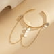 thumbnail image 4 of Brazaletes para mujer, brazaletes para la parte superior del brazo, brazaletes con borlas, pulsera ajustable., 4 of 5