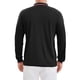 thumbnail image 3 of INSPIRE CHIC Camisa Polo de Manga Larga para Hombre, Ajuste Clásico, Color Sólido, Negocios Golf, Talla M, Negro, 3 of 6