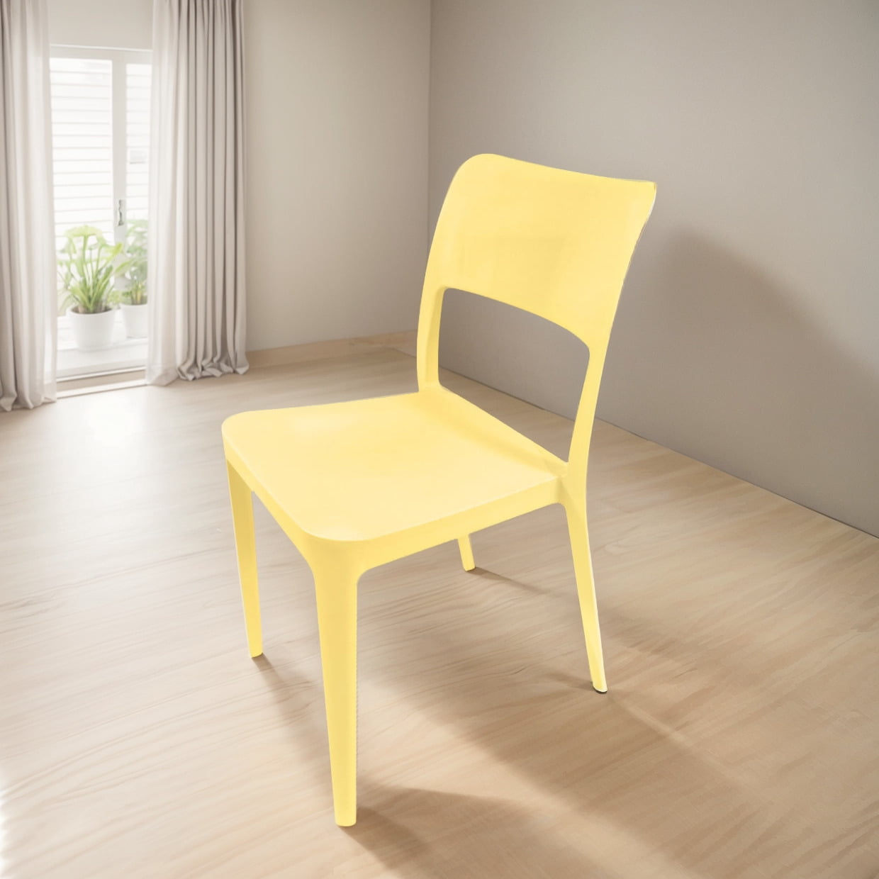 Silla Plástica Minimal Vainilla Dvp